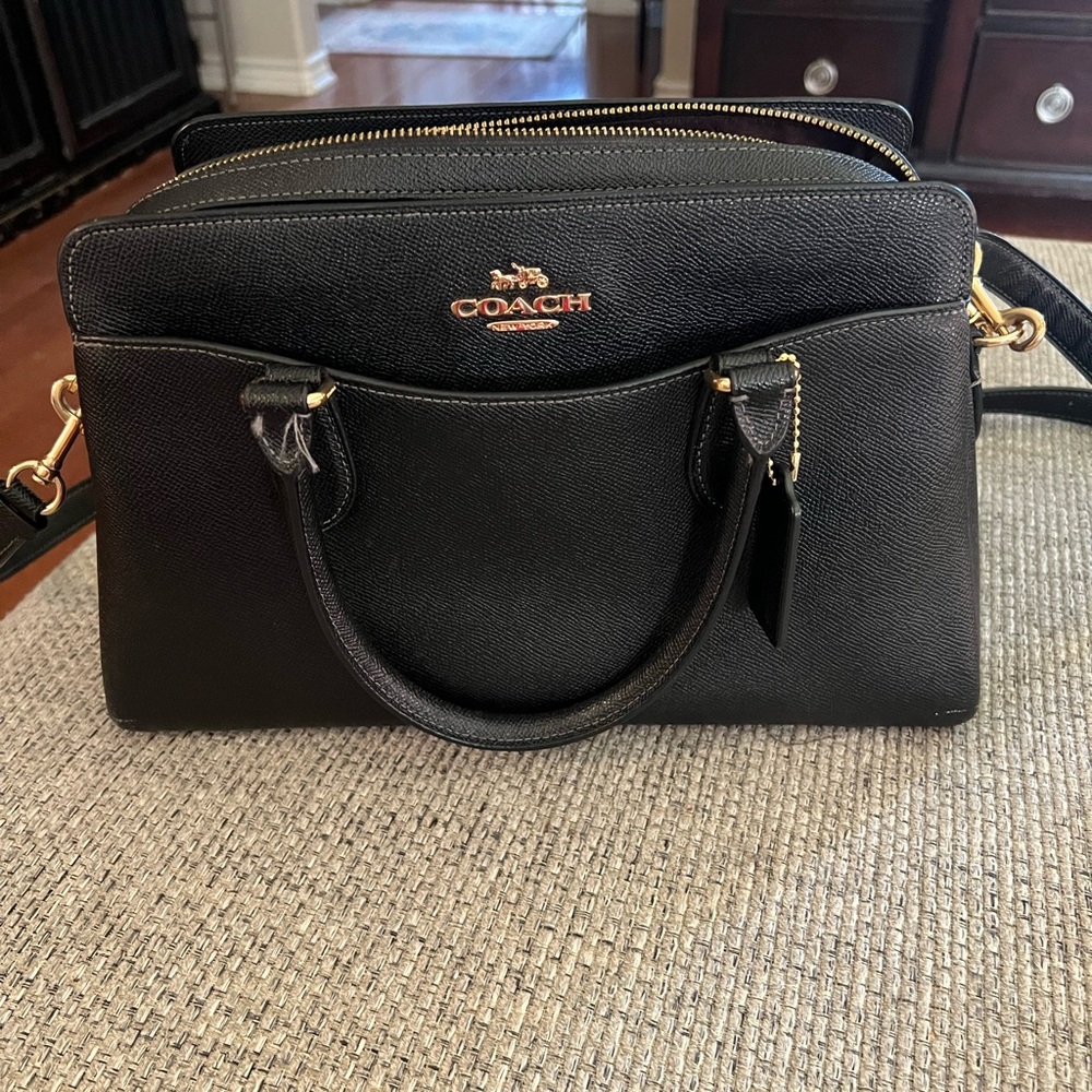 Coach Darcie Carryall Bag in Refined Pebble Leather